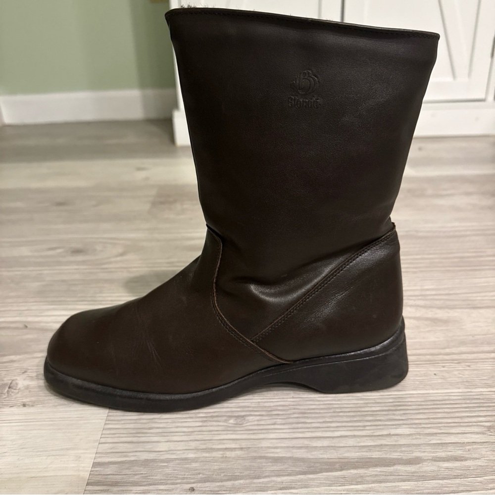 Blondo Waterproof Leather Mid calf Brown Boots Size 8 Fleece Lined Canada size 8